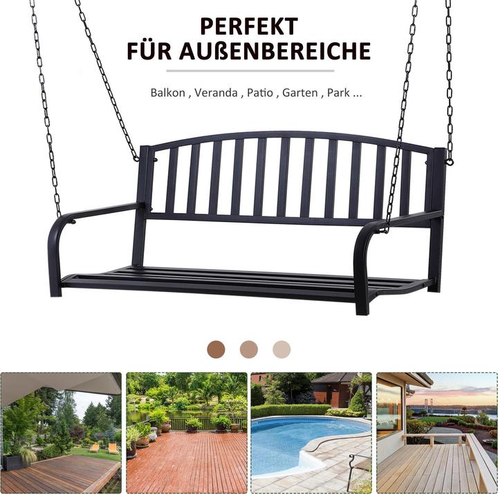 Produktbild Outsunny Schaukelbank als 2-Sitzer