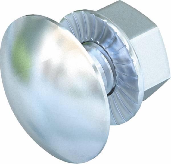 Actual product image OBO Bettermann FRSB 6x12 G Truss-head bolt ** w.combination nut M6x12 St G 6406130 (100 Screws per piece)