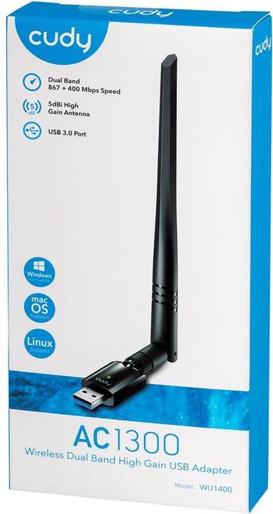 Actual product image Cudy WU1400 network card WLAN (USB)