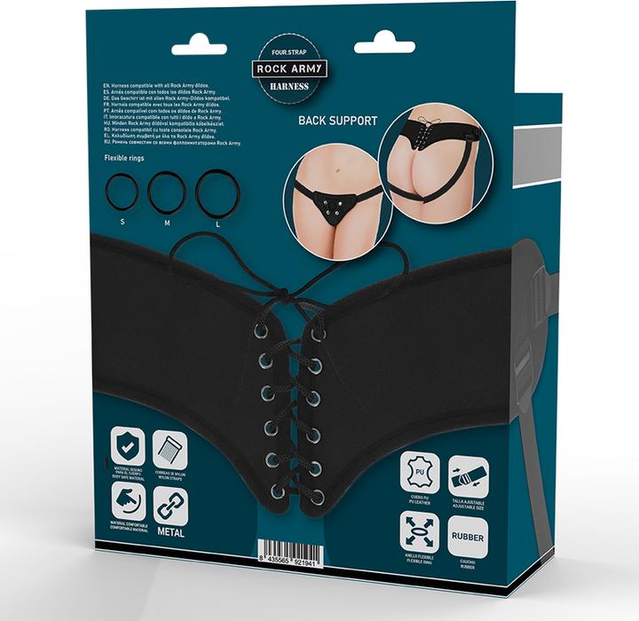 Produktbild Rock Army Strap-On "Four Strap Harness" mit Korsett-Verschluss