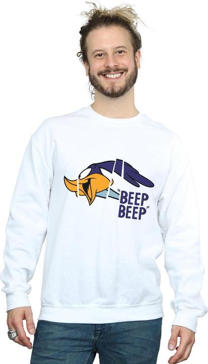 Actual product image Looney Tunes Mens Beep Beep Road Runner Sweatshirt (S)