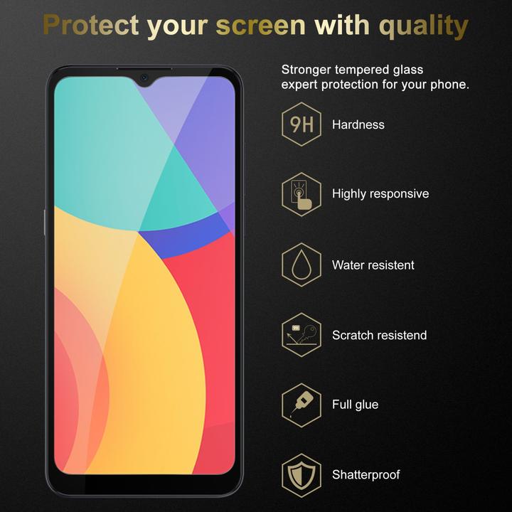 Actual product image Cadorabo Fullcover Tempered Glass Fullc. Tempered (1 Piece, Alcatel 1S (2021), Alcatel 3L)