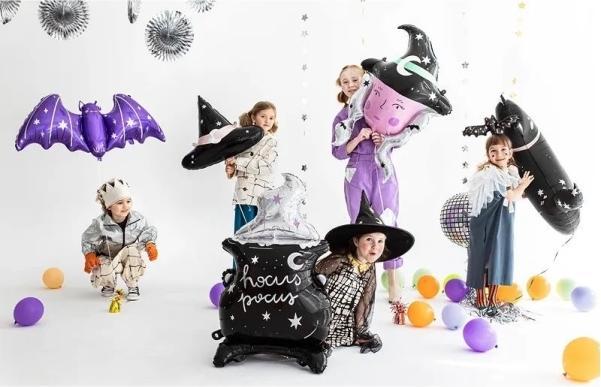 Immagine prodotto Partydeco Palloncini in foil con cappello da strega Streghe e festa di Halloween (1 x)