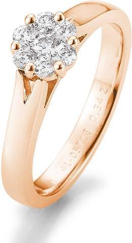 Actual product image Breuning Flower engagement ring (56, 585/14 K Gold)