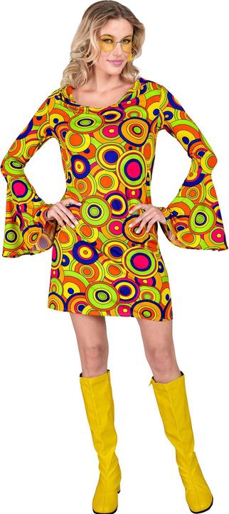 Image du produit Widmann THE 70s GROOVY STYLE - yellow circles (Kleid), S (S)