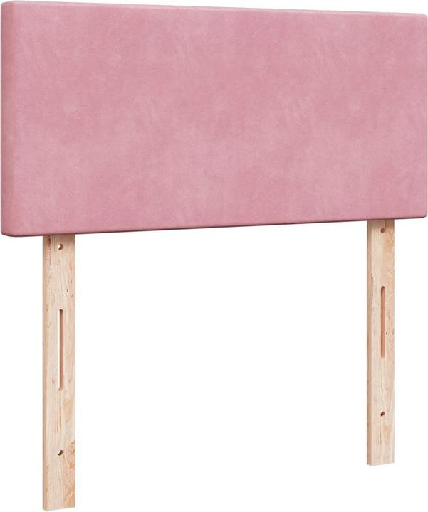 Immagine prodotto VidaXL Letto ottomano con materassi rosa 200x200 cm in velluto (200 x 200 cm)