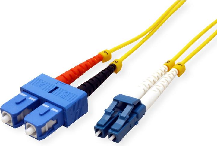 Produktbild Roline Patch-Kabel LC Single-Modus (M) bis SC Single-Modus (M) (LSOH, CAT6a, 1 m)