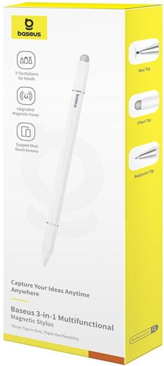 Produktbild Baseus Smooth Writing III magnetic stylus 3in1 (white)