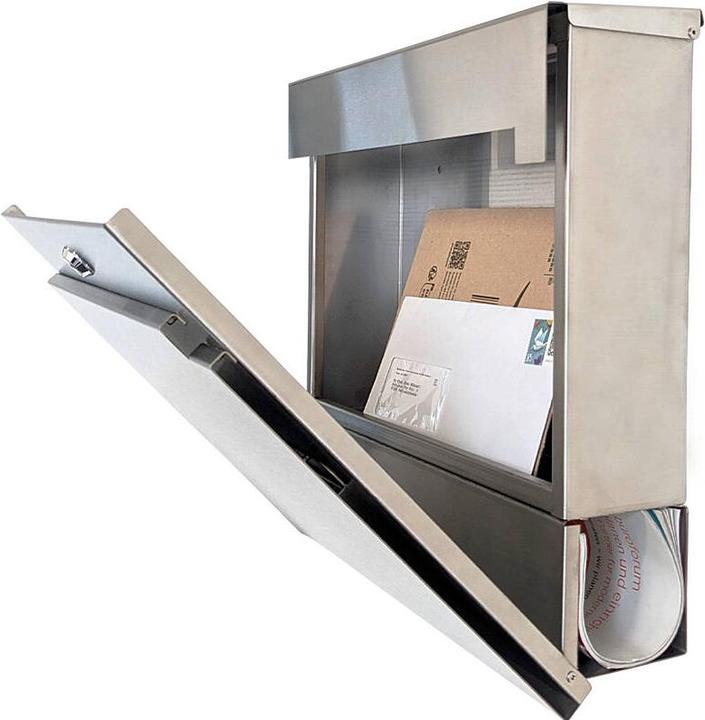 Actual product image SafePost 810 Design letterbox stainless steel