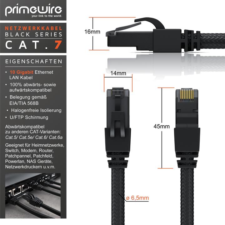Produktbild Primewire Netzwerkkabel (S/FTP, CAT7, 10 m)