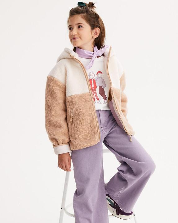 Image du produit La Redoute Collections Teddyfleece-Jacke mit Kapuze (M)