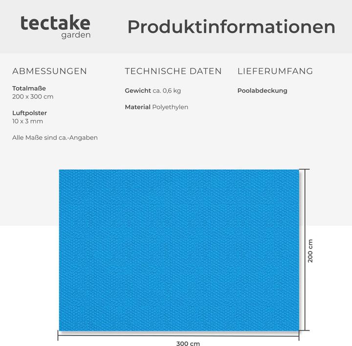 Image du produit tectake couverture de piscine