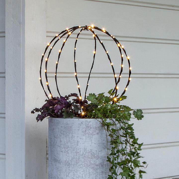 Image du produit Star Trading Lumière de jardin Decoration Sphere, 88 LED, Ø 40 cm, noir (IP44)