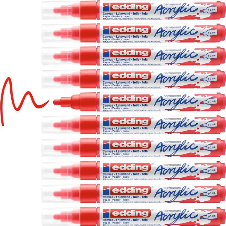 Produktbild Edding Acrylmarker 5100 (Verkehrsrot, 3 mm, 1 x)