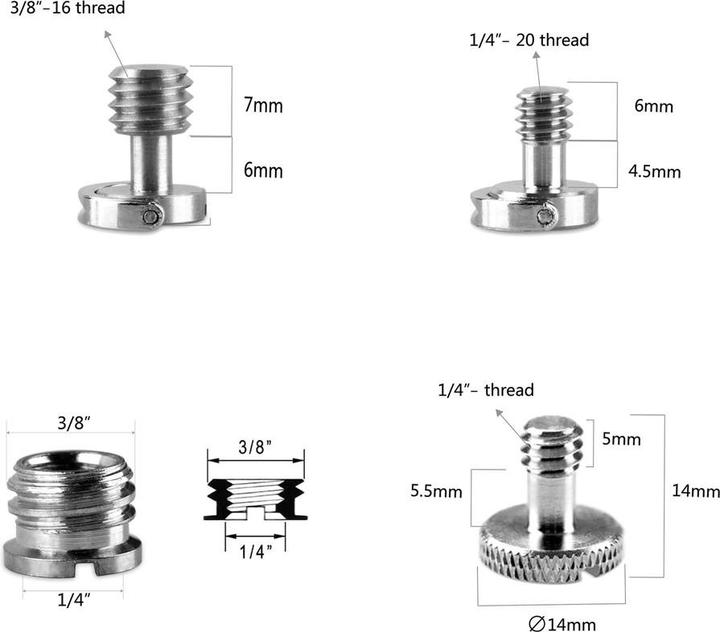 Actual product image SmallRig Screw Pack (8pcs) 1074