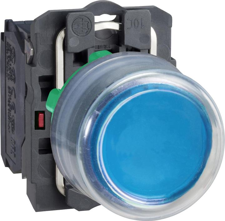 Actual product image Schneider Electric Pushbutton, compl., momentary, blue, with XB5AP61C0
