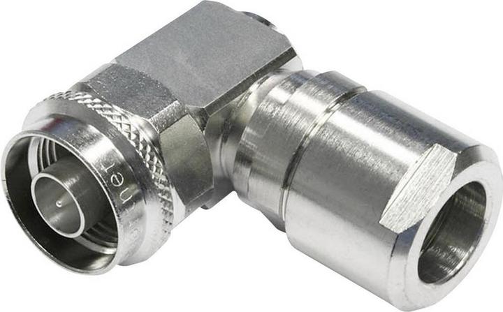 Telegärtner Koax N-Kabelwinkelstecker G1 / G5, 50 OHM Kabelgruppe: G1 (RG-58C/U), G5 (RG-223/U), RG 141 A/U
