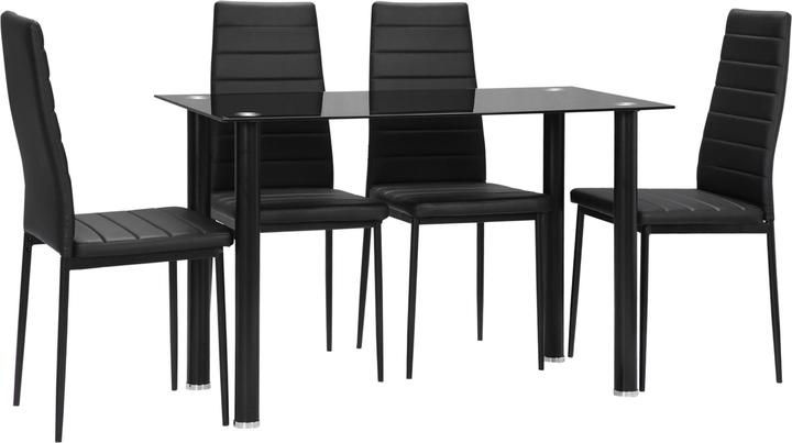 Immagine prodotto Homcom Set da pranzo con 4 sedie (120 x 60 x 97 cm)