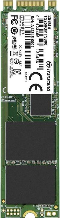 Produktbild Transcend MTS800I - 256 GB - M.2 - 530 MB/s (256 GB, M.2 2280)