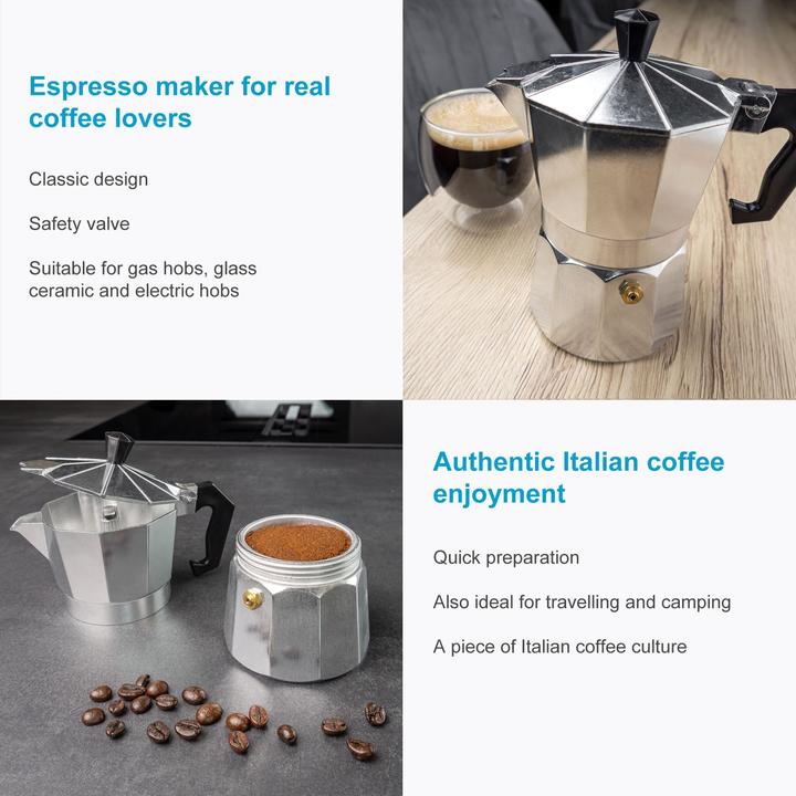 Produktbild Intirilife Espressokocher Mokka-Kanne (3 T.)
