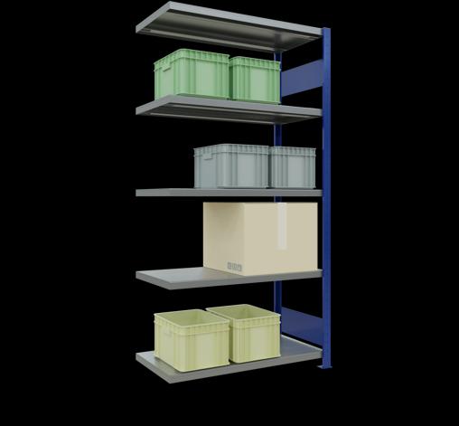 Actual product image Schulte Lagertechnik MULTIplus250 boltless add-on bay system with length bolts