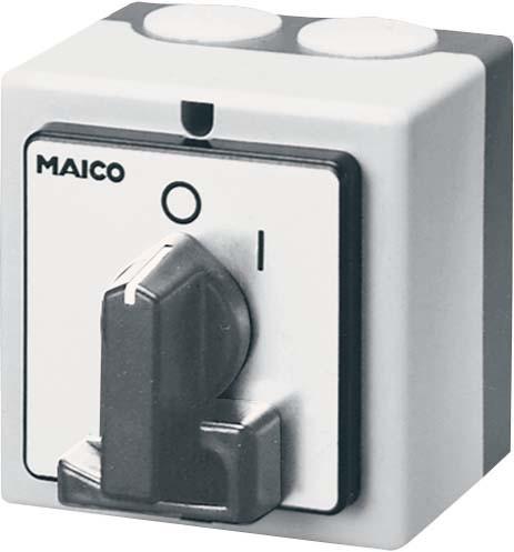 Image du produit Maico Interrupteur principal MAI HS3 82x82x127mm 16A IP65 en saillie (Boîtier)