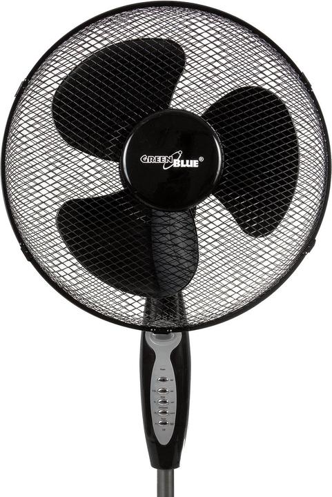 Produktbild Greenblue Bodenventilator, 40 W, 3 Luftstromstufen, 1,25 m Höhe, 1,5 m Kabel, mit Fernbedienung und Timer bis (53 dB)