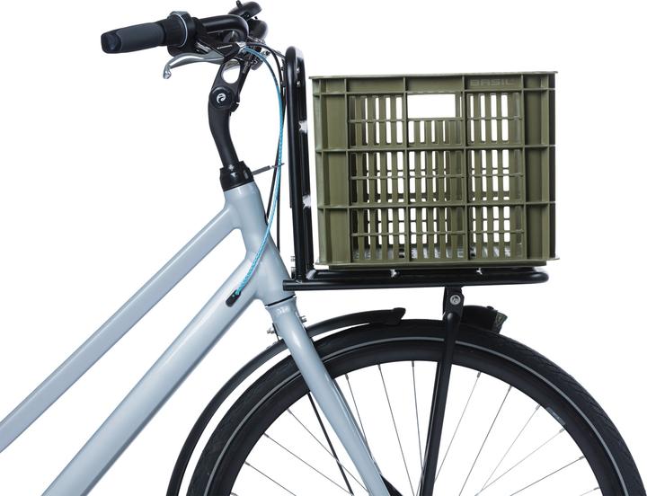 Actual product image Basil Bike box L, 40L, recycled plastic, moss green (40 l)