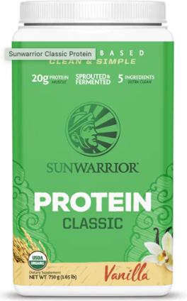 Actual product image Sunwarrior Protein Classic Organic (Vanilla, 1 pcs., 750 g)