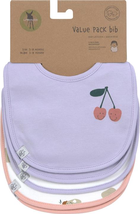 Produktbild Lässig Lätzchen Klett-Lätzchen 5er Pack Bibs aus Bio-Baumwolle (3 Monate)