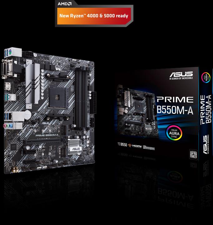 Produktbild ASUS PRIME B550M-A (AM4, AMD B550, mATX)