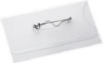Actual product image Durable Hard foil name tags with shaft pin