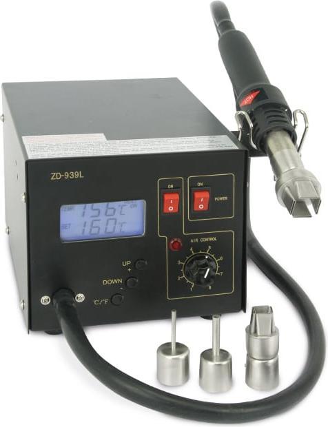 Produktbild Eneroid Lötstation ZD-939L, Heissluft, LCD regelbar, 4 Düsen