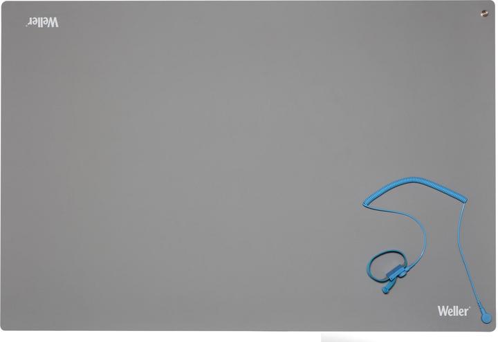 Weller Erem Antistatic ESD premium tabletop soldering mat set with wrist strap and spiral cable