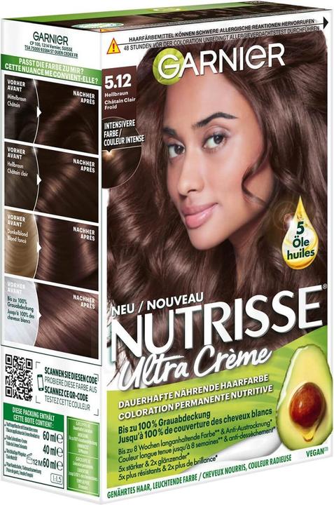 Immagine prodotto Garnier Crème Nutrisse (45631 Marrone chiaro freddo)