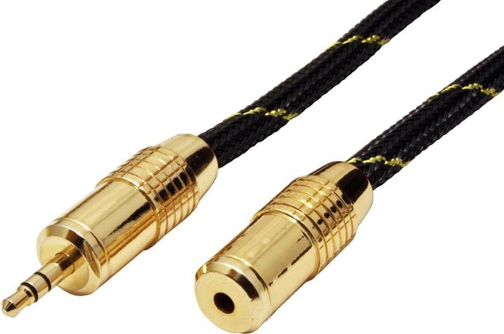 Actual product image Roline Gold Audio extension cable (2.50 m, 3.5mm jack (AUX))