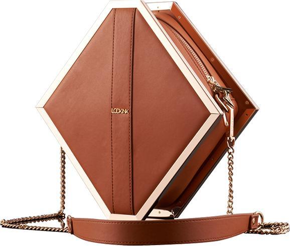 Actual product image Lockink Mysterious Square Kink Bag - brown