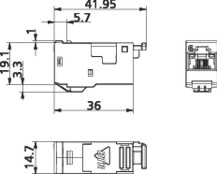 Produktbild Metz Connect E-DAT modul Bucshe