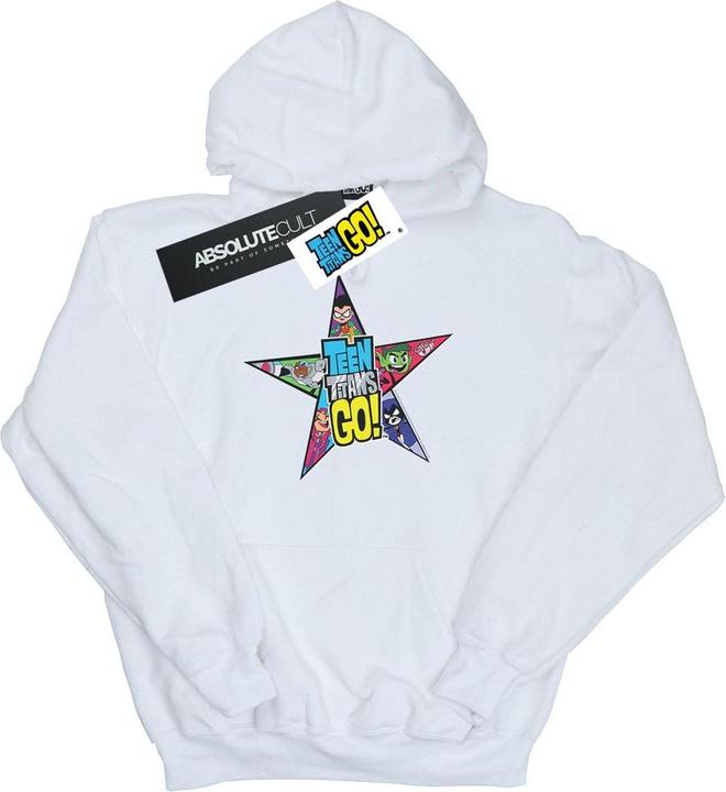Immagine prodotto Teen Titans Go Star Logo Felpa con Cappuccio Ragazzi (140, 146)