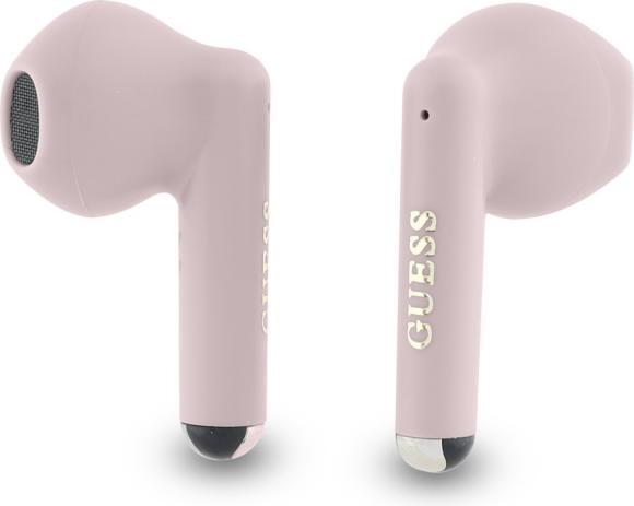 Actual product image Guess Bluetooth headphones GUTWSJ14ESGP TWS + docking station pink/pink Printed Classic Logo (ANC, 26 h, Wireless)
