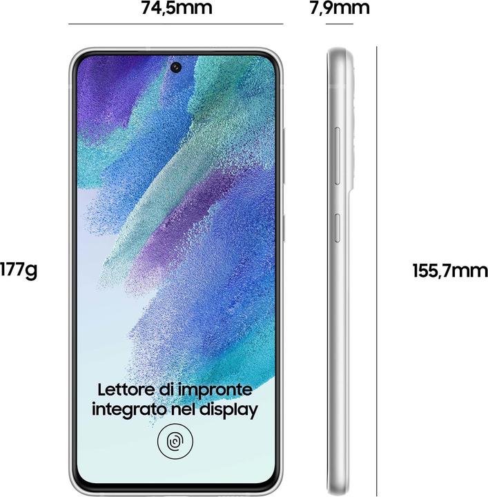 Produktbild Samsung Galaxy S21 FE 5G EU (128 GB, White, 6.40", Dual SIM, 12 Mpx, 5G)