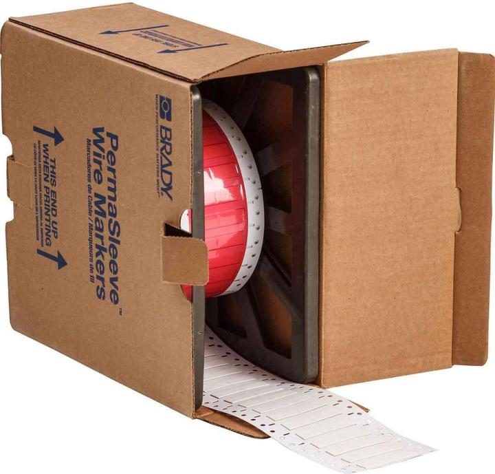 Immagine prodotto Brady HX-250-150-WT-2, B-7642, guaina termorestringente Heatex 2:1, bianca, 19 x 11,3 mm, per diametro