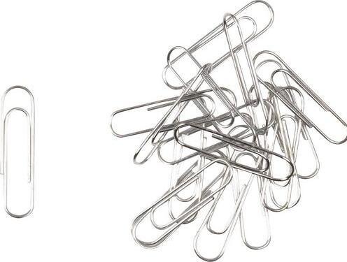 Actual product image Office Depot Paper clips Round 30 mm Silver Metal, zinc (100 x)