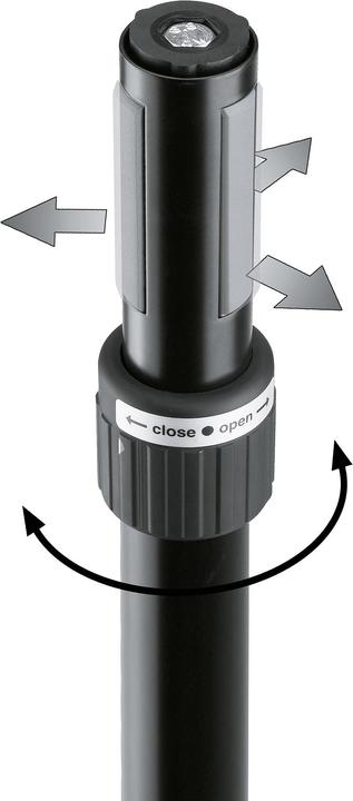 Actual product image K&M 21367, Spacer Tube Ring Lock (1 pcs., Stand, Height-adjustable)
