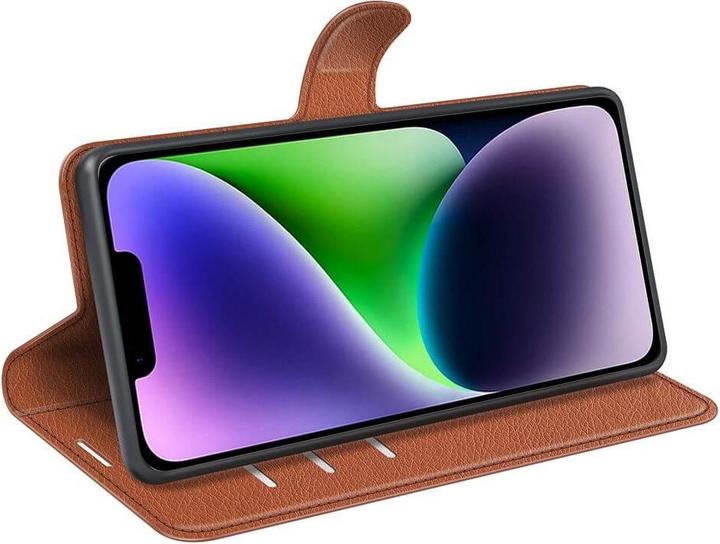 Image du produit Cover-Discount iPhone 15 Plus - Étui en cuir marron (Apple iPhone 15 Plus)