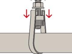 Actual product image Fischer Sprinkler clamp FRLH 10" M20"