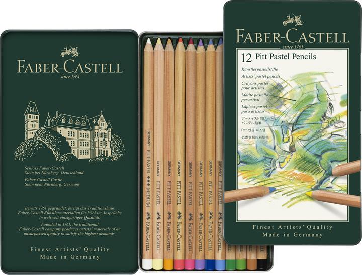 Image du produit Faber-Castell Pastel Pitt (Multicolore, 12 x)