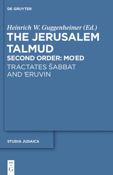 Produktbild Tractates ¿abbat and ¿Eruvin (Englisch, Heinrich W. Guggenheimer, 2020)