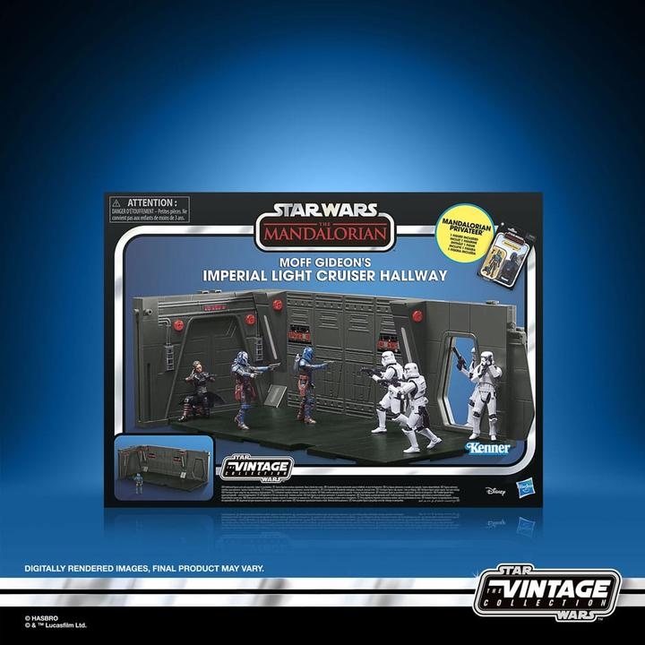 Actual product image Hasbro Star Wars: The Mandalorian Vintage Collection Moff Gideon's Imperial Light Cruiser Hallway with