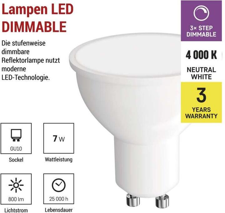 Produktbild Emos Classic (GU10, 7 W, 800 lm, 1 x, E)